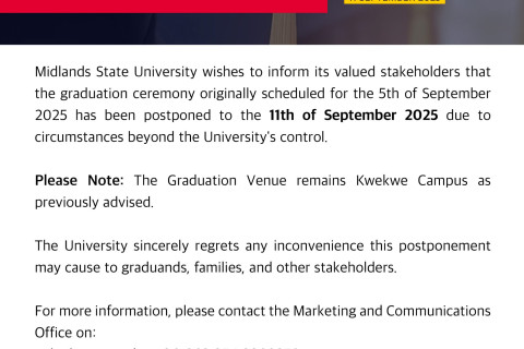 NEW DATE NOTICE - 2025 GRADUATION