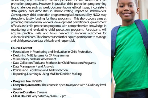 K1024_Short Course in Monitoring and Evaluation for Child Protection Program